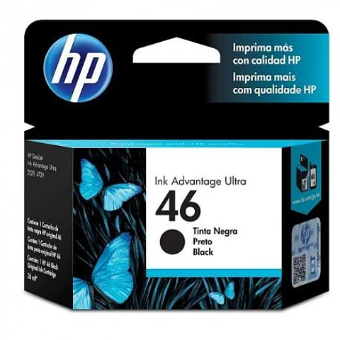 Tinta Original Hp 46 Bk (Cz637)