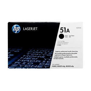 Toner Original Hp 51A Negro (Q7551A)