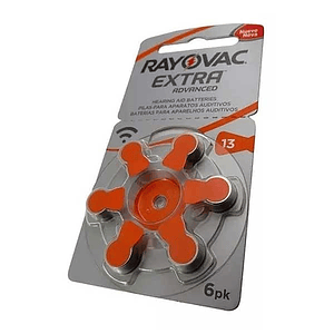 Pila Auditiva Ha 13 Rayovac 6 Unidades
