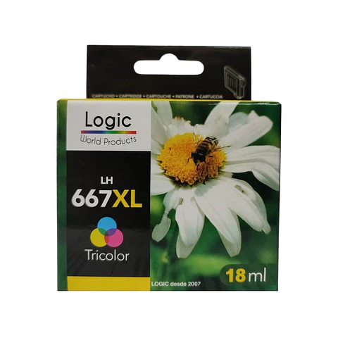 Cartucho  Alternativo Logic H667Xl (Color)