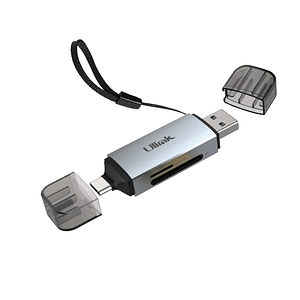 Lector De Memoria Dual Usb C Y Usb 3.0 Para Tarjetas Sd/Micro Sd