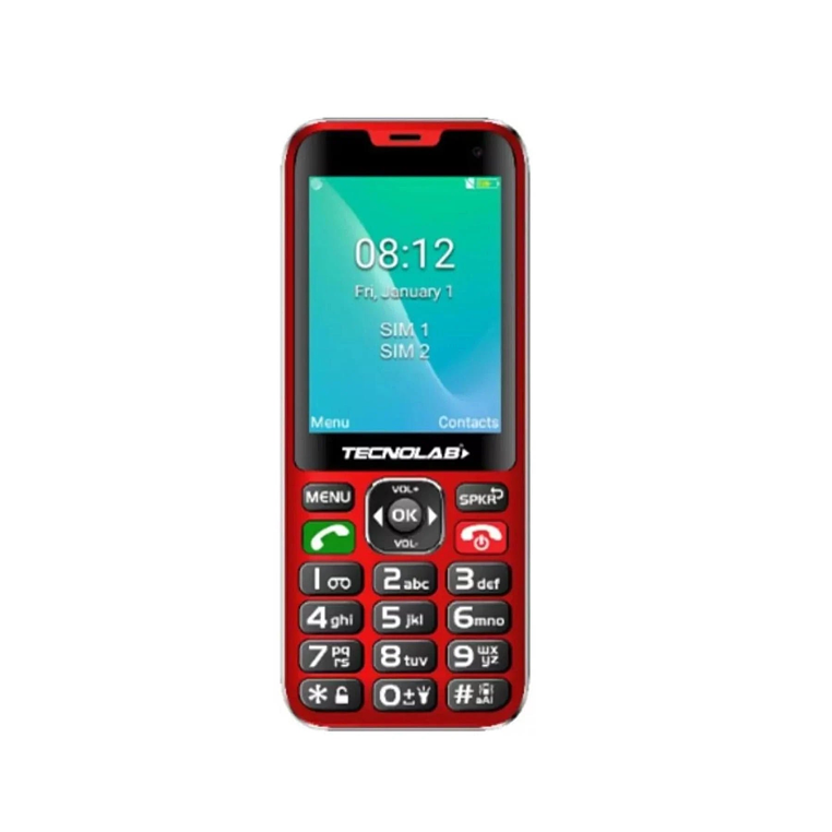 Celular Senior Phone  4G Tl487Bk  Tecnolab Red 1