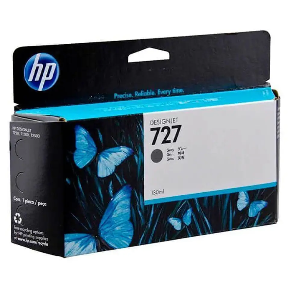 Cartucho Original Hp 727 Gris 130 Ml (B3P24A) 1