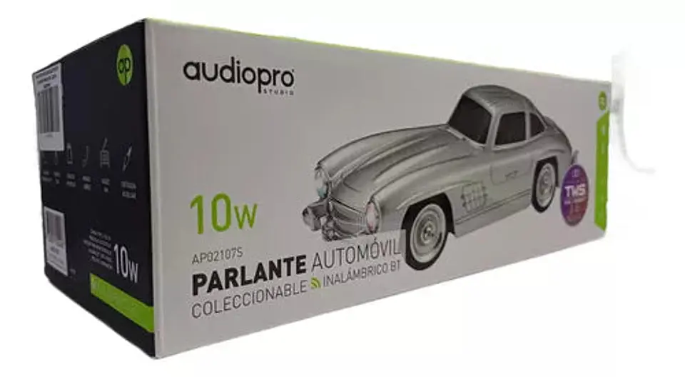 Parlante Bt Auto Clásico Recargable Modelo Aston Martin Gray 5