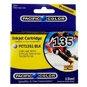 Cartucho Alternativo Pacific Color Pc-T1351 Bk (135)