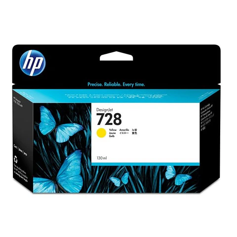 Cartucho Original Hp 728 Yellow (F9J65A) 130 Ml