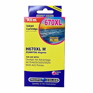 Cartucho Alternativo Pacific Color H670Xl M