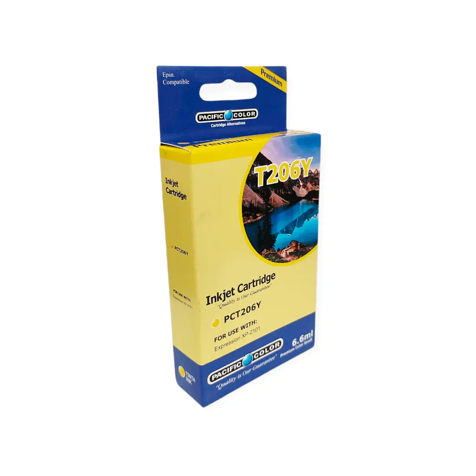 Cartucho Alternativo Pacific Color Pc-T206 Yellow 1