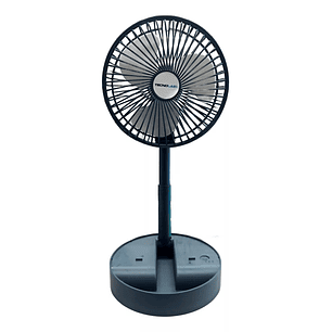 Ventilador Recargable Portátil Usb Plegable Verde Tecnolab