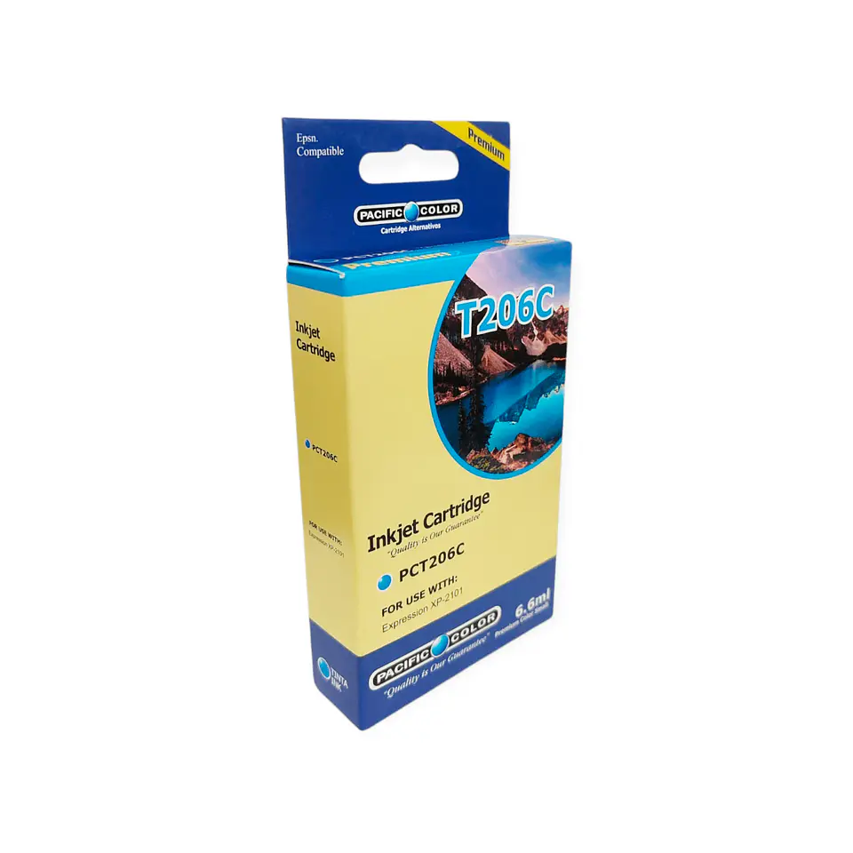 Cartucho Alternativo Pacific Color Pc-T206 Cyan 1