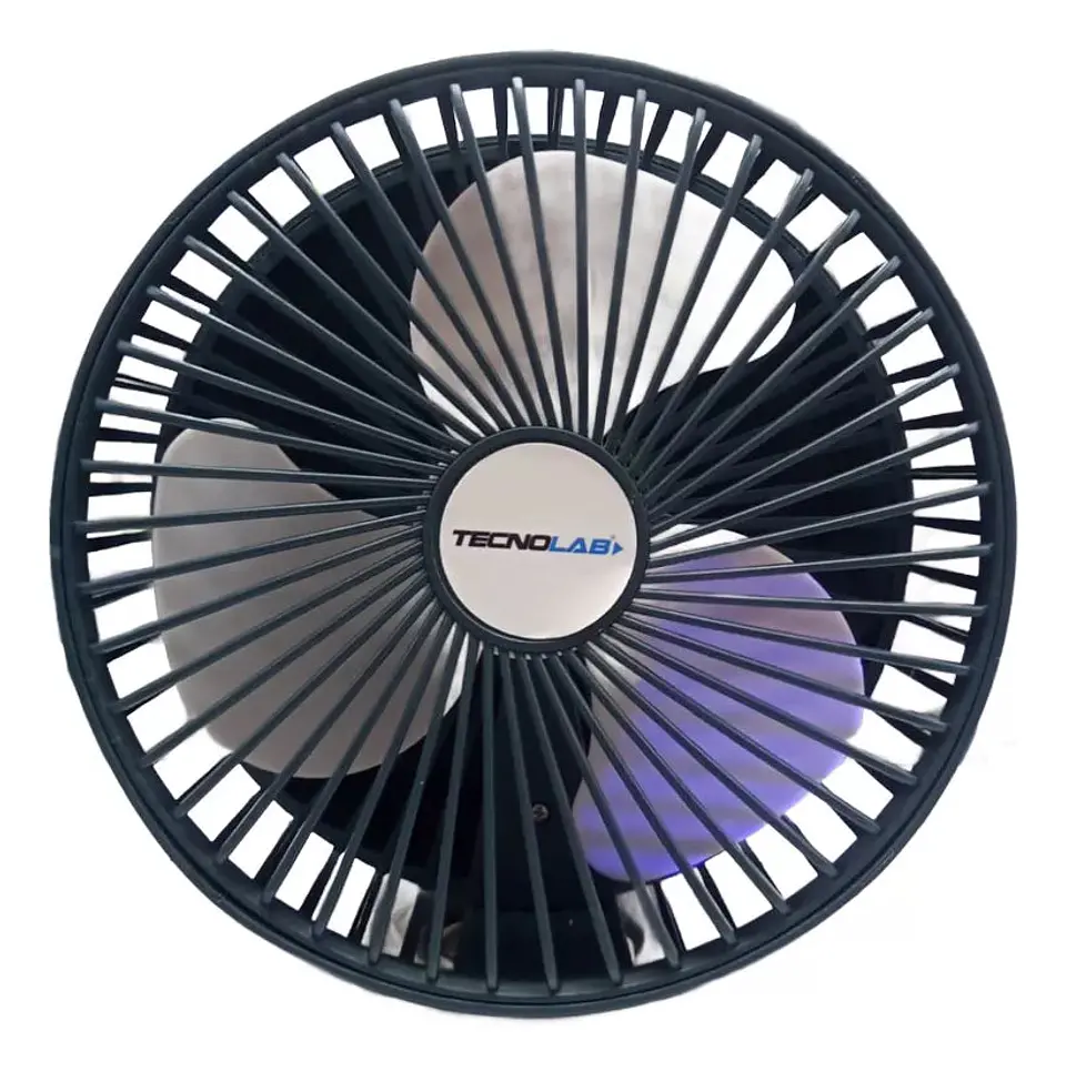 Ventilador Recargable Portátil Usb Plegable Verde Tecnolab 4