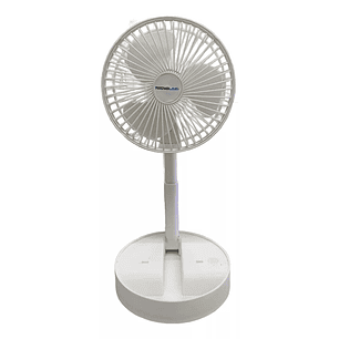 Ventilador Recargable Portátil Usb Plegable Blanco Tecnolab