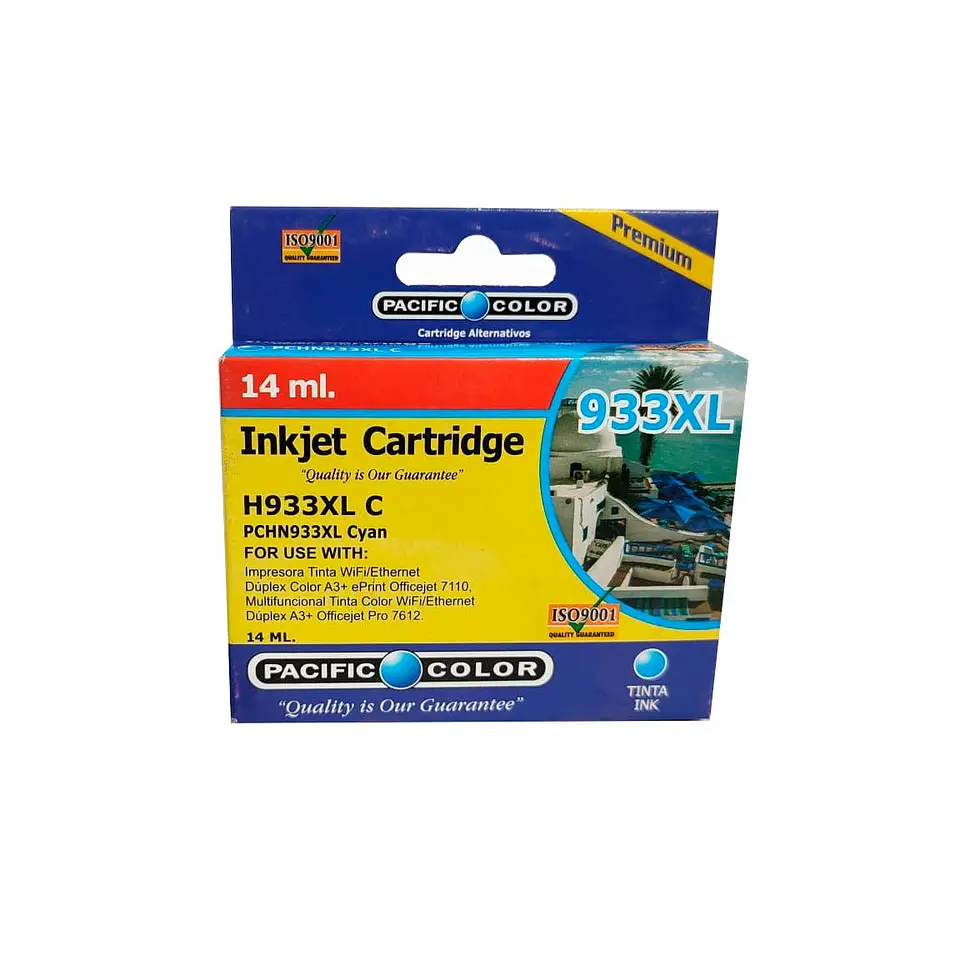 Cartucho Alternativo Pacific Color H933Xl Cian 1
