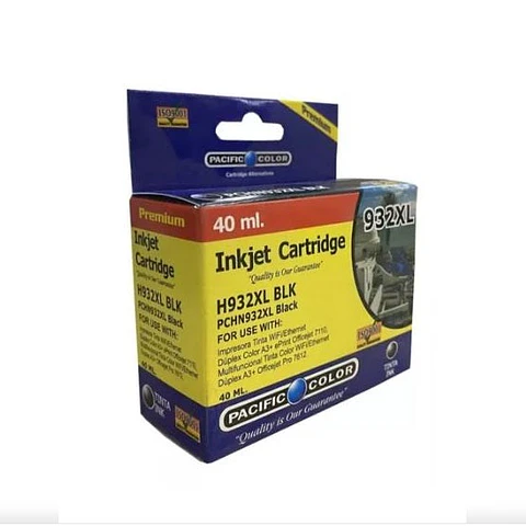 Cartucho  Alternativo Pacific Color H932Xl Bk