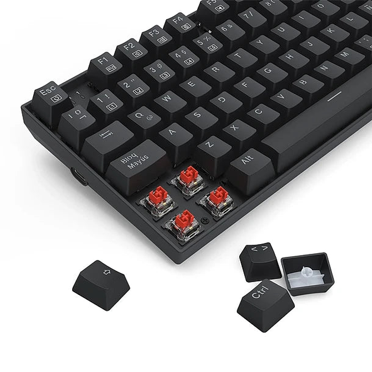 Teclado Mecánico Redragon Ziggs K669 Rgb Negro Switch Red (Es) 4