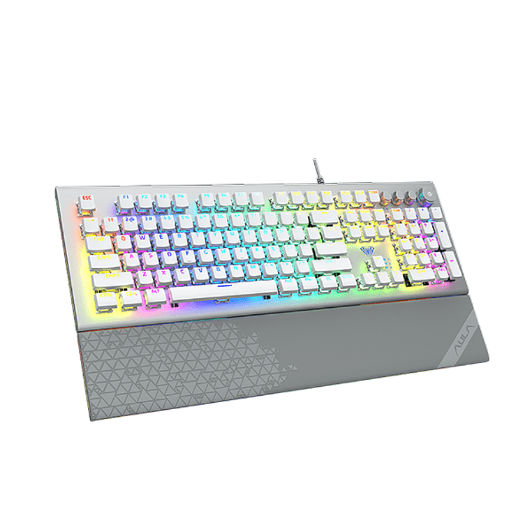 Teclado Gamer Mecanico Aula Rgb Blue Switch L2098 2