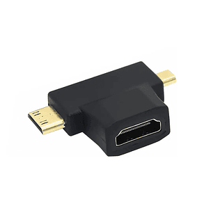 Adaptador Mini / Micro Hdmi 1080P Macho A Hdmi Hembra / Ul-Admchd600
