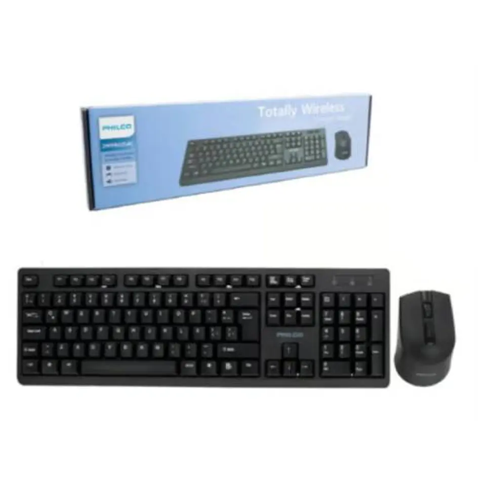 Kit Teclado + Mouse Inalámbricos Philco Negro 29Ppr6354K 1
