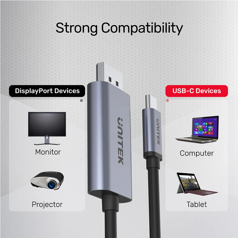 Cable Usb-C A Displayport 1.2 4K 60 Hz 3