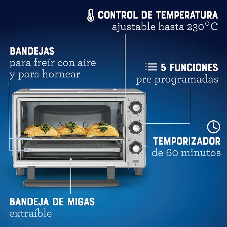 Horno Oster® de 25L con freidora de aire TSSTTVLS25 7