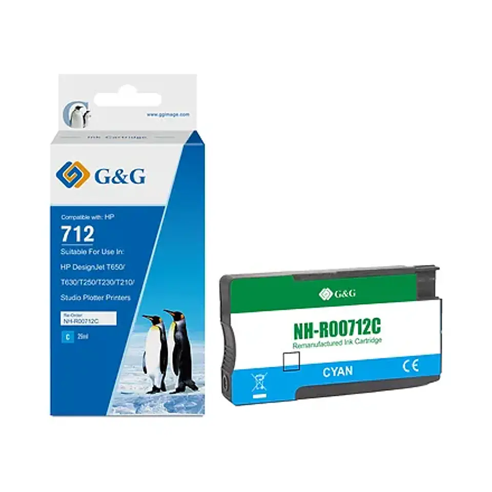 Cartucho Alternativo H 712 C G&G 1