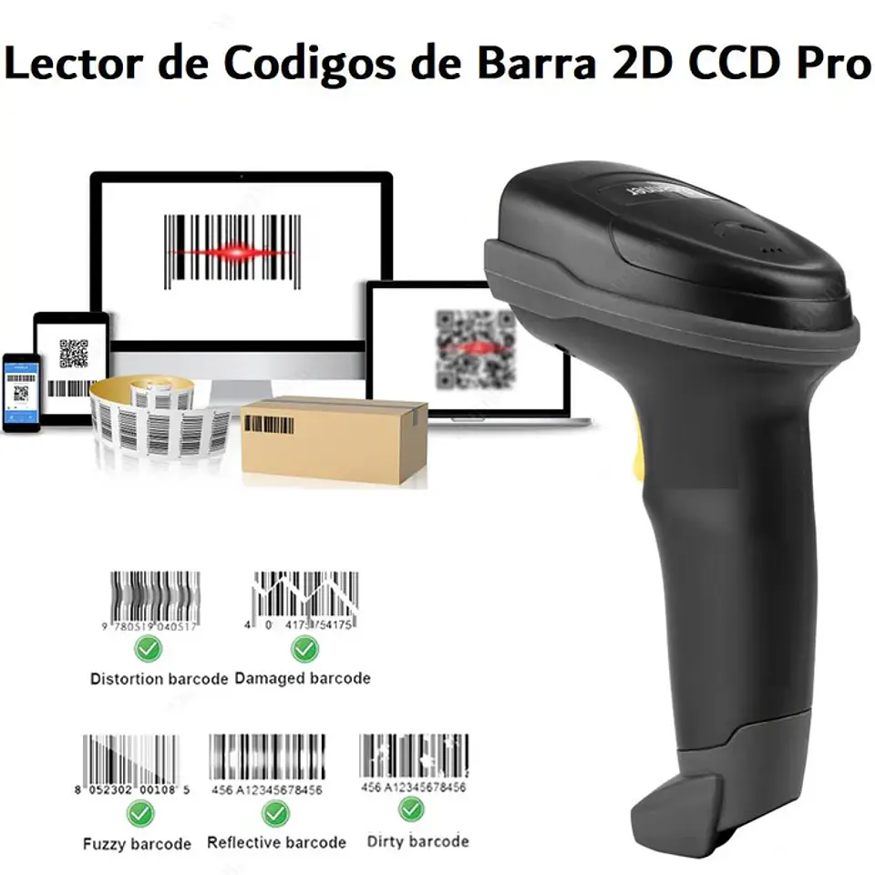 Lector de Códigos de Barra USB 32 Bit con Soporte BSC2800X  4