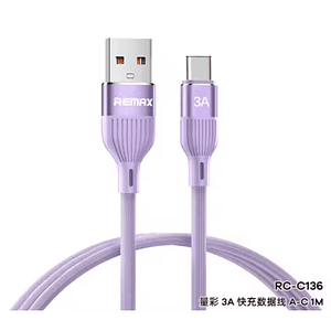 Cable USB a Tipo/C RC-C136 Purple Lyoncai Remax
