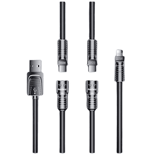 Cable de Carga Rápida RC-C168 60W Black 4 EN 1 REMAX 