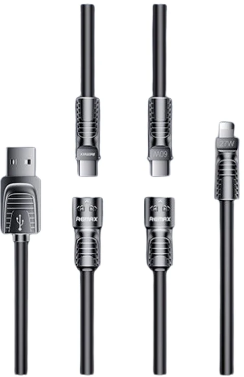 Cable de Carga Rápida RC-C168 60W Black 4 EN 1 REMAX 