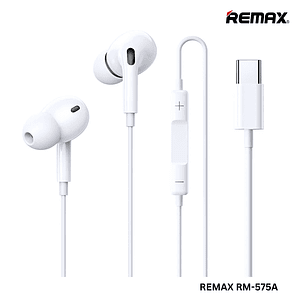 Audífono con Cable Tipo/C RM-575A White REMAX 