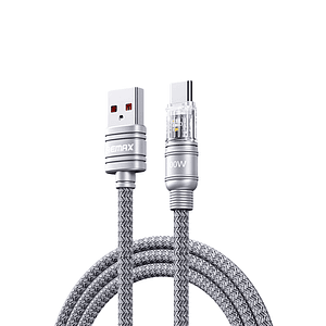 Cable Usb a TIPO/C RC-C128 Silver Gray Remax