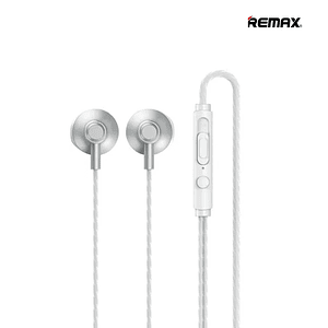 Audífono con cable lightning rm-711i metal silver Remax 