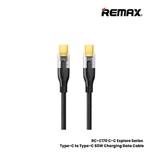 Cable Usb Tipo/C a Tipo/C 60W RC-C170 Black Remax