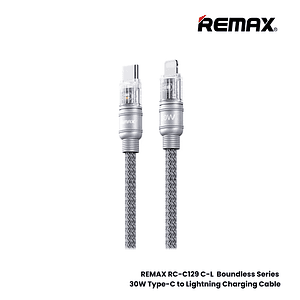 Cable Usb Tipo/C a Lightning RC-C129 30W Silver Gray Remax