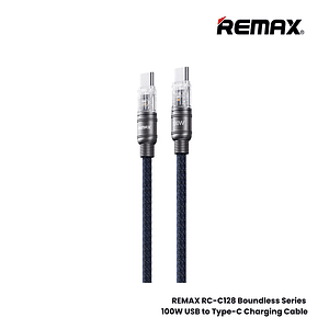 Cable USB/C A Tipo/C RC-C130 100W Blue Zinc Alloy Boundles REMAX 