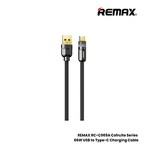 Cable USB A Tipo/C RC-C065 66W Black Zinc Alloy REMAX 