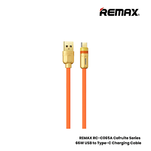 Cable USB A Tipo/C RC-C065 66W Orange Zinc Alloy REMAX 