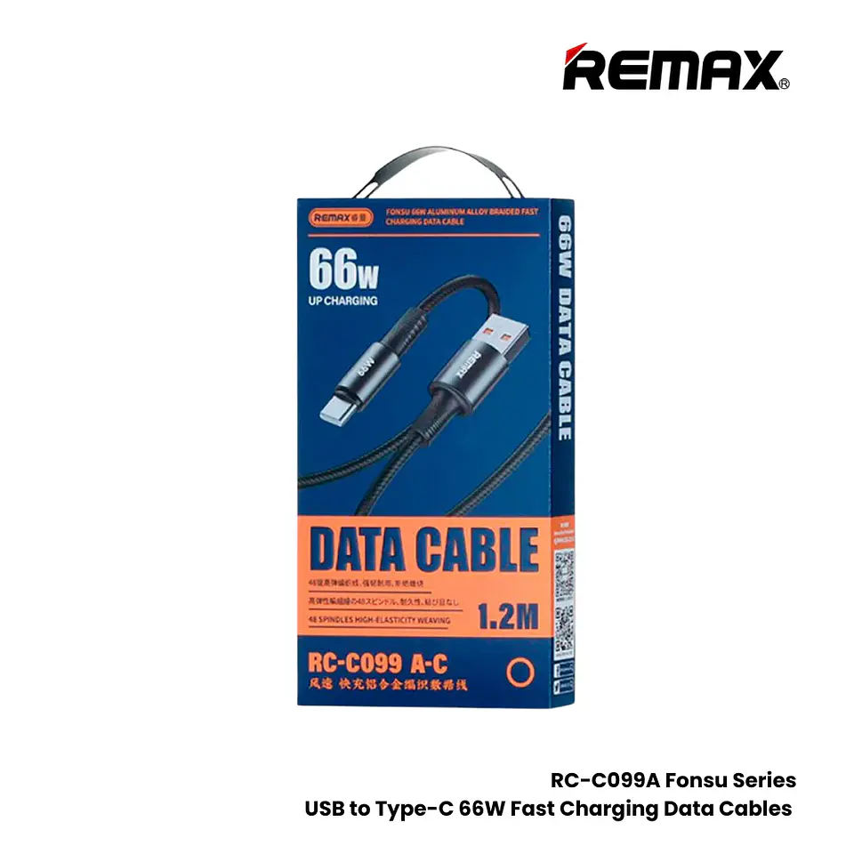 Cable USB A Tipo/C 66W RC-C099 Black REMAX  2