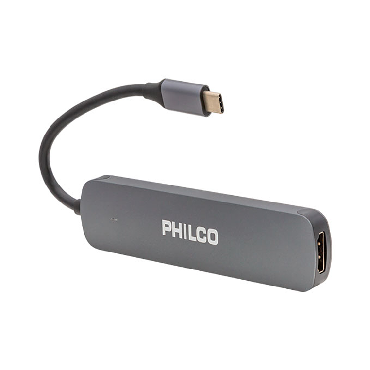 Hub 6 en 1 Tipo C A HDMI+USB 3.0 29USB42179 PHILCO  2