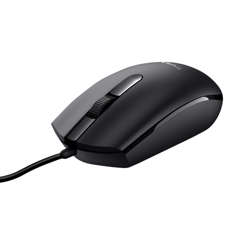 Mouse Alámbrico  Basi 24271 Black TRUST 1