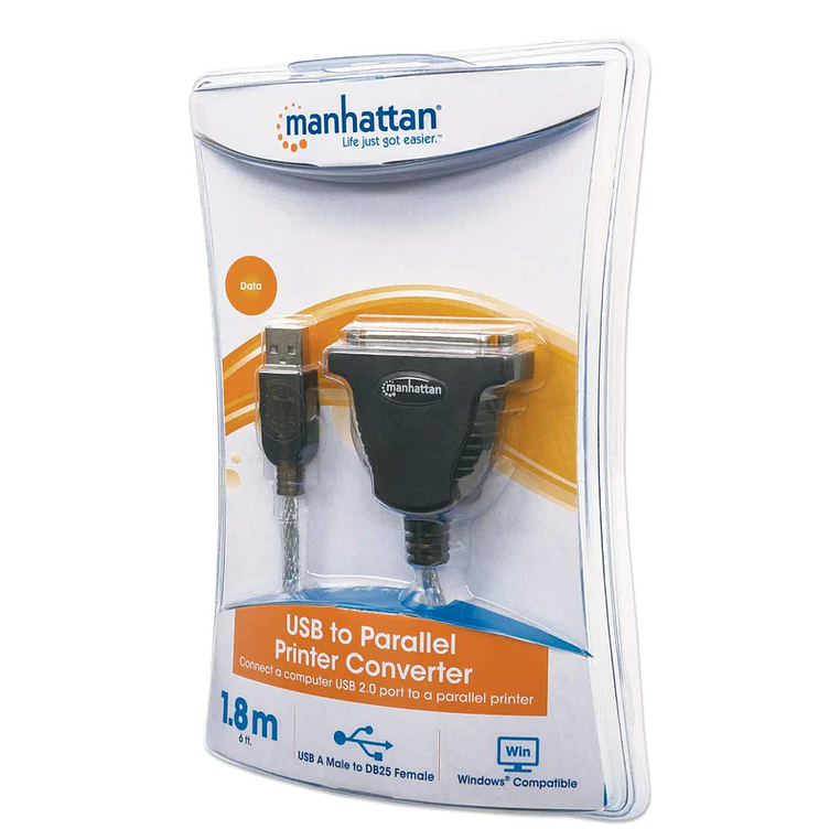 CABLE CONVERTIDOR DE USB A CEN36 1.8 MANHATTAN PARA IMPRESORA 4