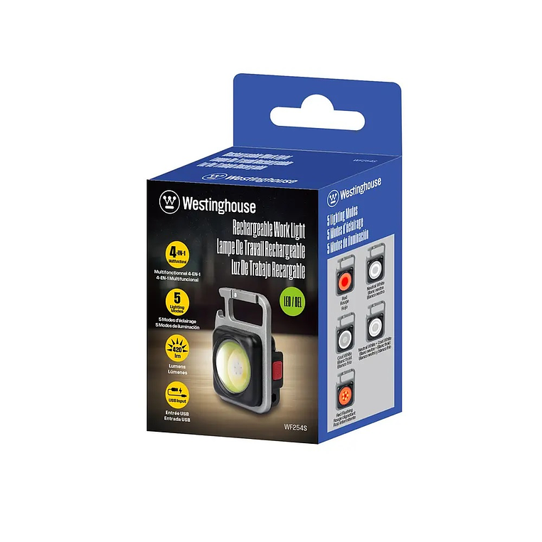 Linterna Mini Recargable 420 Lúmenes Westinghouse 4