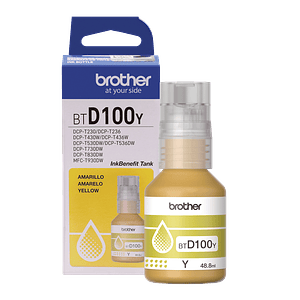 Tinta Original Brother BTD100 Yellow