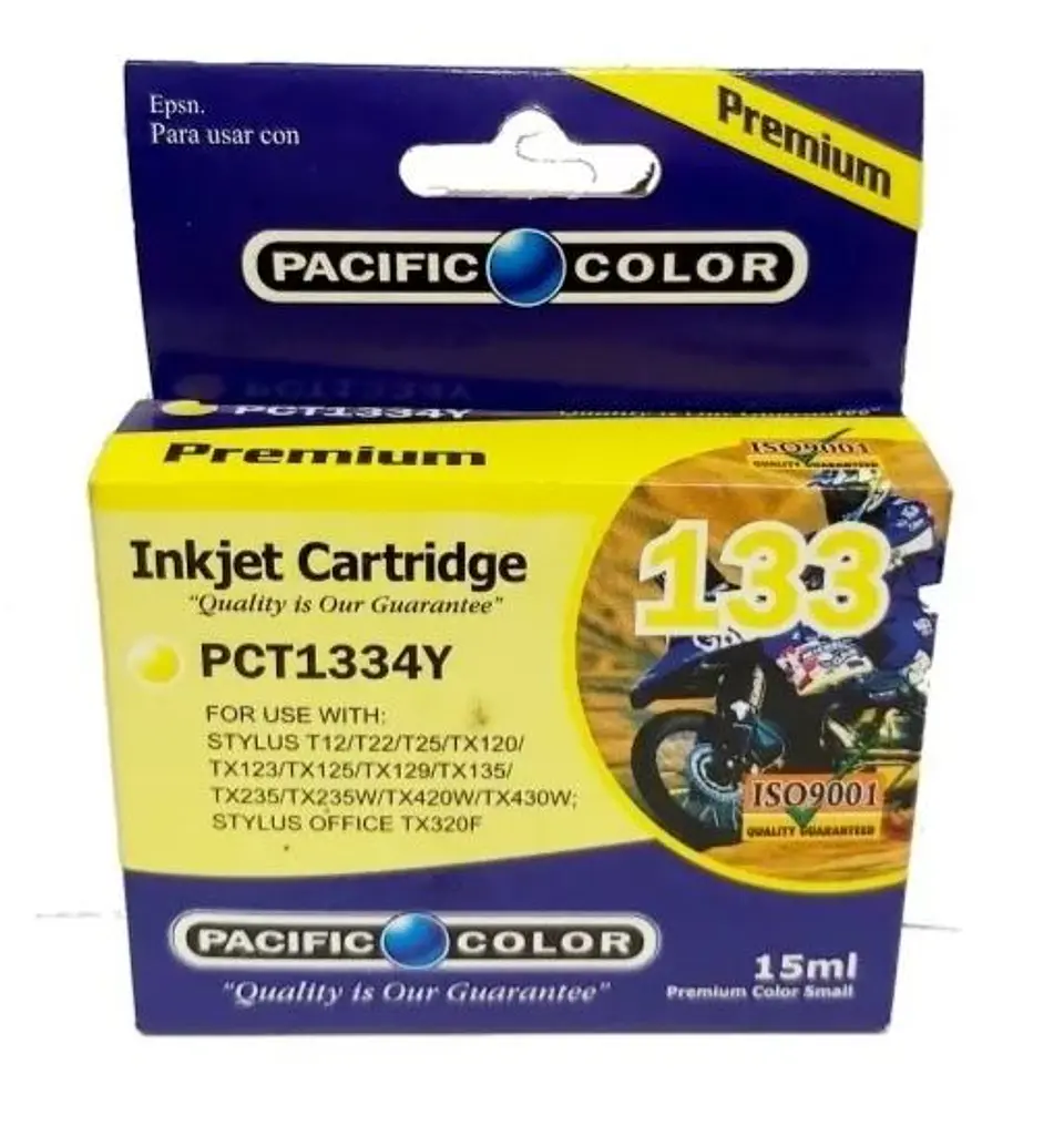 Cartucho Alternativo Pacific Color PC-T133 Y 1