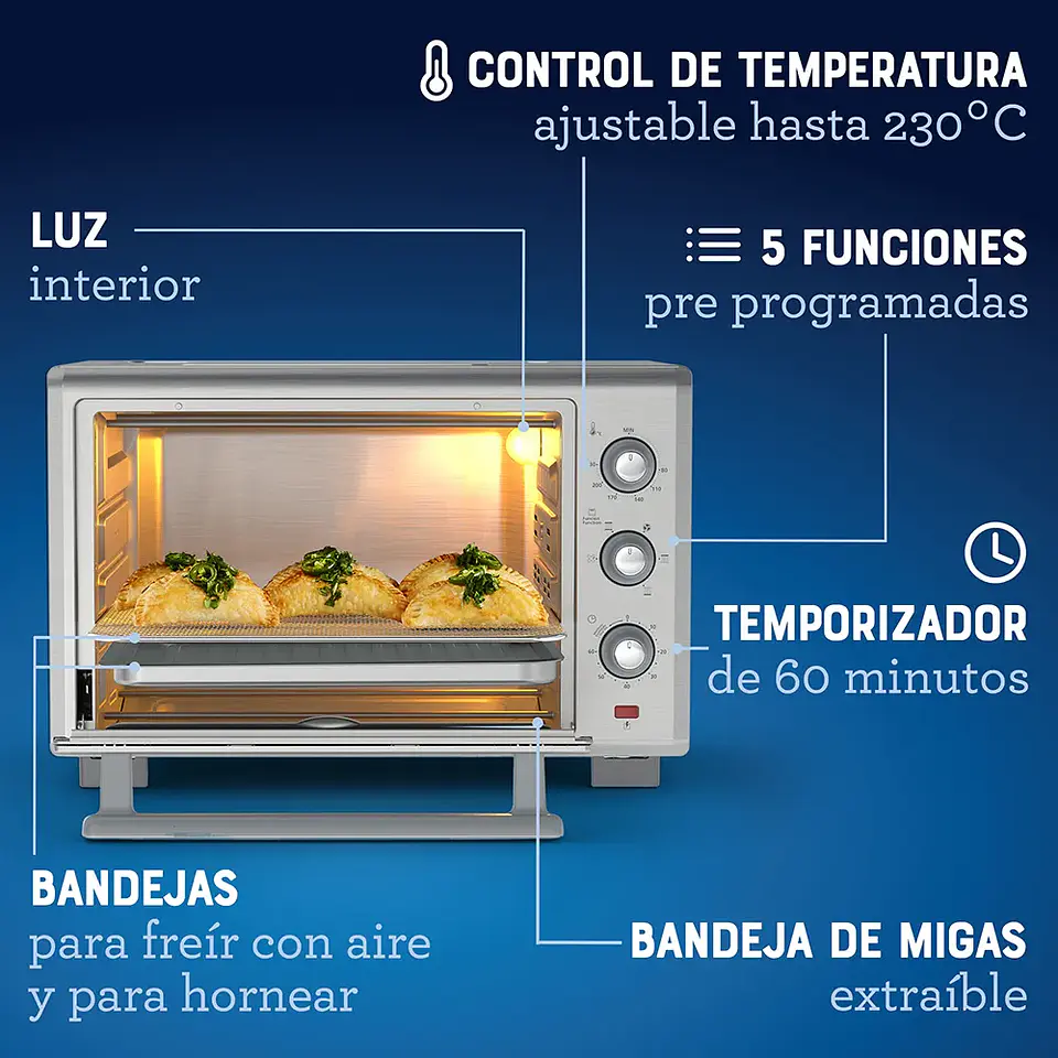 Horno con freidora de aire Oster® de 35L TSSTTVLS35 5