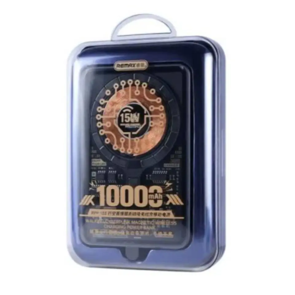 Batería Externa 10000MAH Magnetic RPP-558 Black Wireless REMAX  3