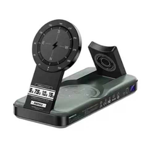 Batería Externa 10000MAH Magneto 5 en 1 Gray Wireless RPP-589 REMAX