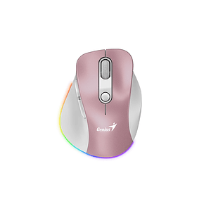 Mouse inalámbrico Genius Mini Ergo 9000S Pro, Color Rosado