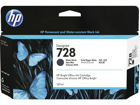 Cartucho Original Hp 728 Matte Back (3wx25A) 130 Ml
