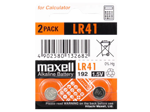 Pila LR41 AG3 192 Maxell x2